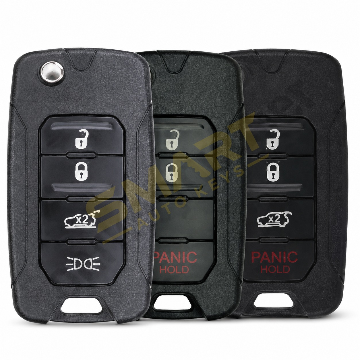 Fiat / Jeep 500X, Compass, Renegade FCA Remote Key (Megamos AES) | Smart Auto Keys Fiat / Jeep 500X, Compass, Renegade FCA Remote Key (Megamos AES) replacement spare car key - supplied, cut and programmed by Smart Auto Keys