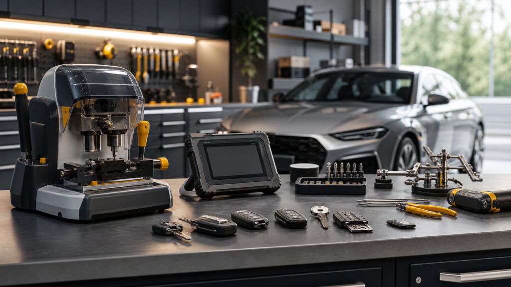 Auto locksmith providing car key cutting and programming services in Doncaster