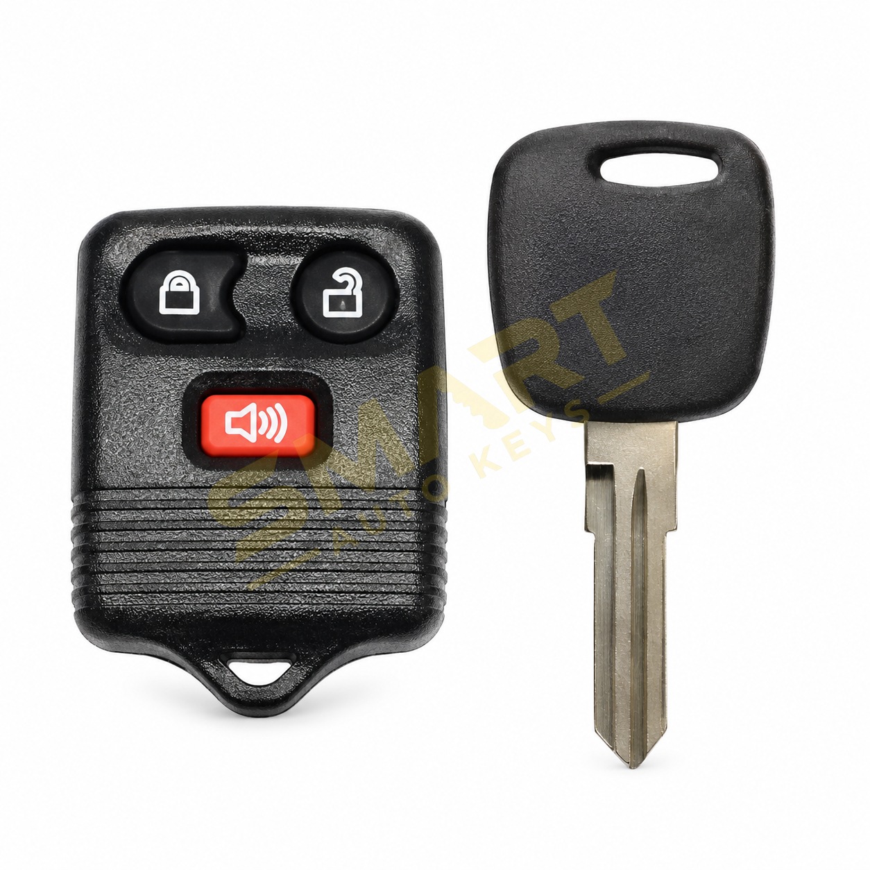 Ford EcoSport Remote + Key (4D) | Smart Auto Keys Ford EcoSport Remote + Key (4D) replacement spare car key - supplied, cut and programmed by Smart Auto Keys
