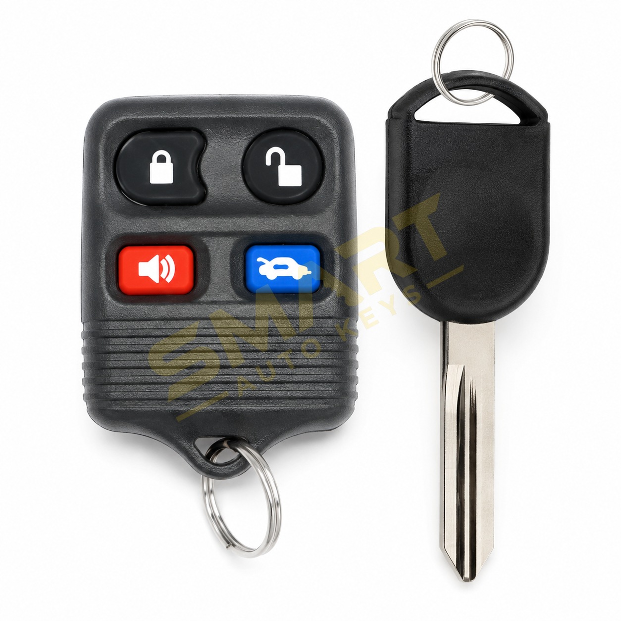 Ford Crown Victoria Remote + Key | Smart Auto Keys Ford Crown Victoria Remote + Key replacement spare car key - supplied, cut and programmed by Smart Auto Keys