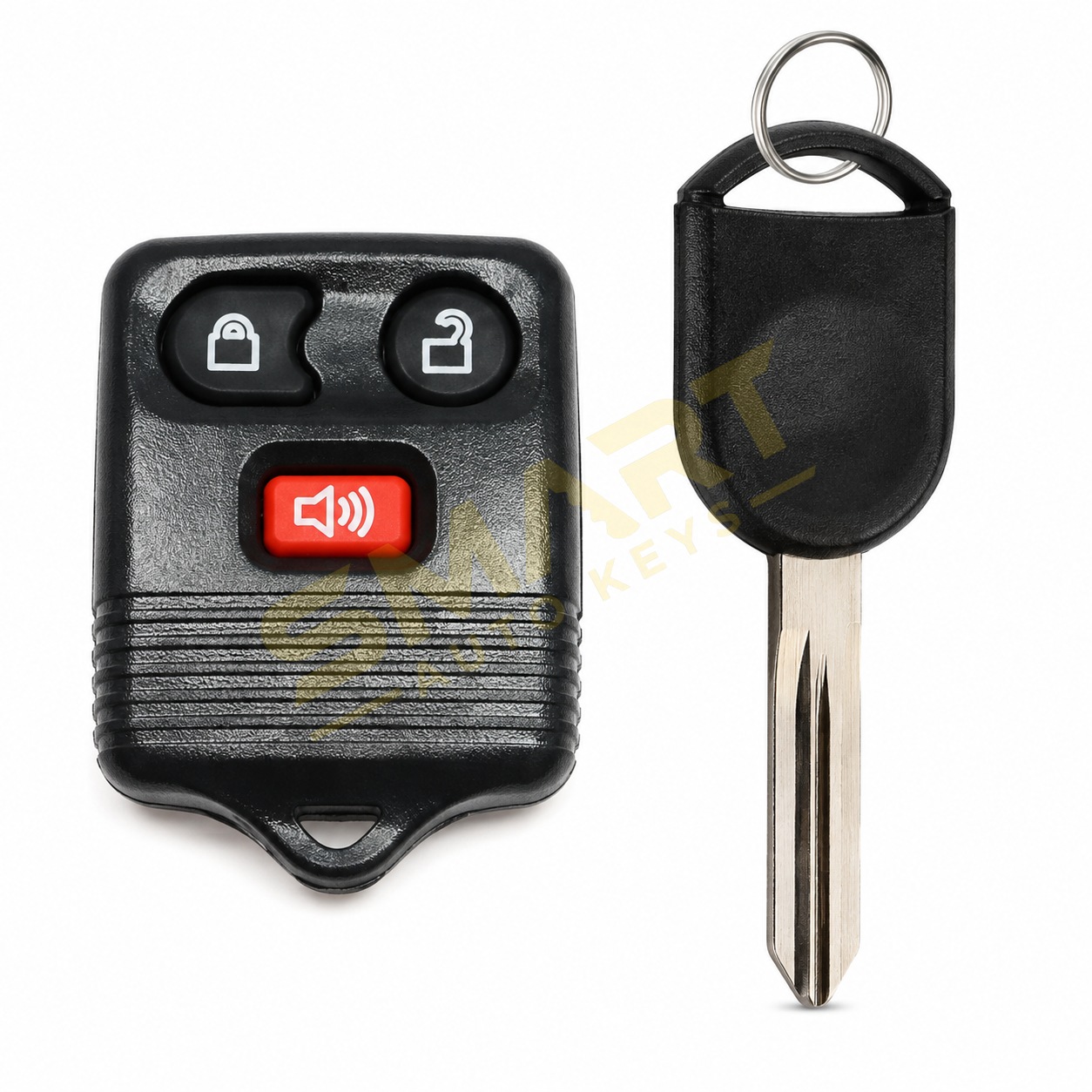 Ford E-Series, Escape, F-150 Light Duty, Freestyle/Taurus X, Ranger (US) Remote + Key (4D) | Smart Auto Keys Ford E-Series, Escape, F-150 Light Duty, Freestyle/Taurus X, Ranger (US) Remote + Key (4D) replacement spare car key - supplied, cut and programmed by Smart Auto Keys
